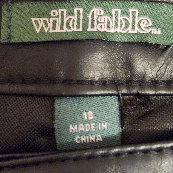 Wild Fable Black Faux Leather Mini Skirt - Picture 4 of 4